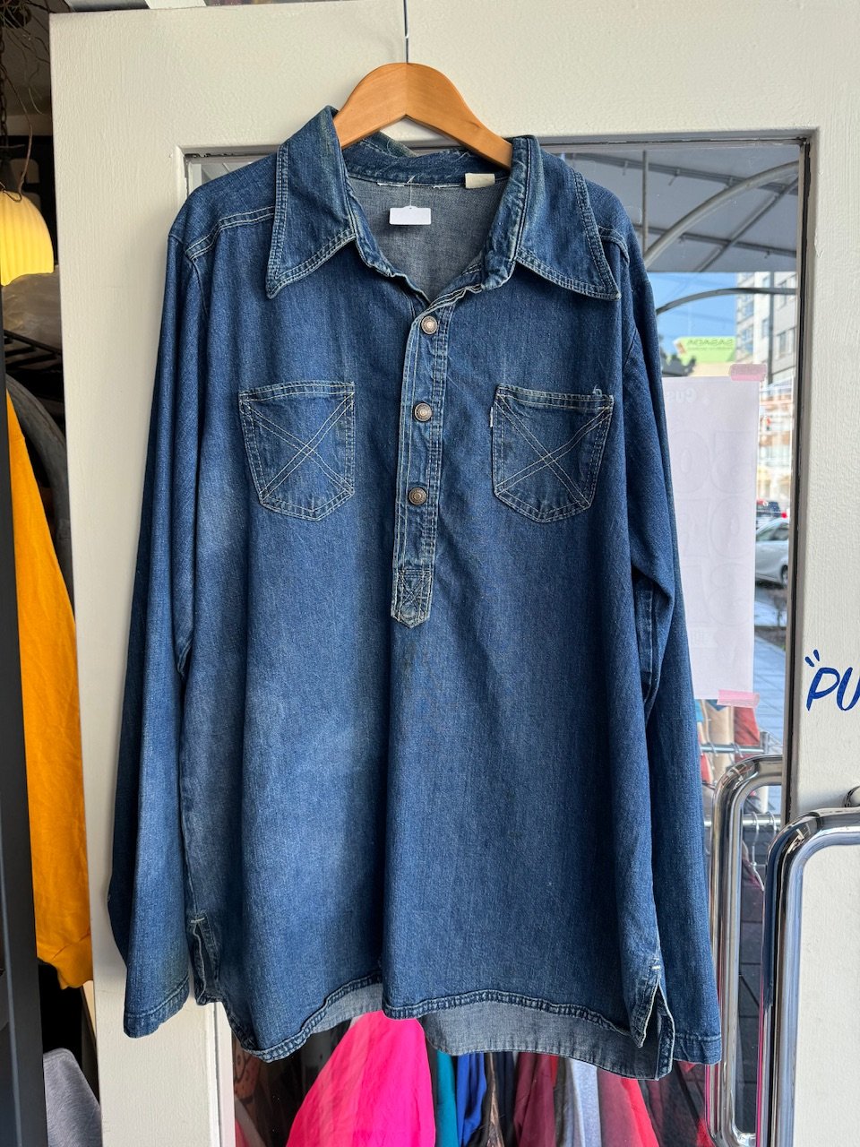 70s LEVIS VINTAGE プルオーバー ヴァルーズ シャツ - メルカリ - トップス