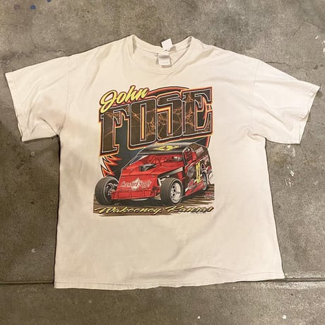 レーシングカー両面プリントTシャツ