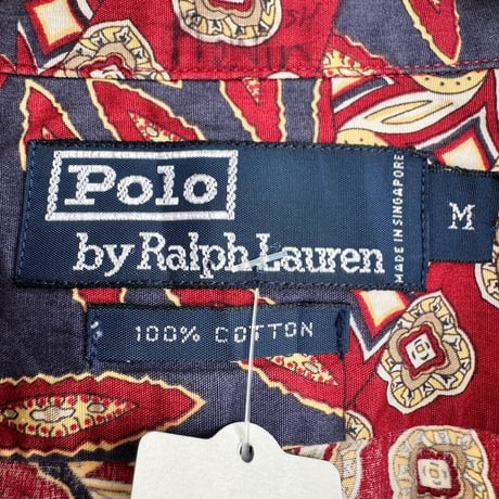 90's POLO by Ralph Lauren 総柄シャツ M