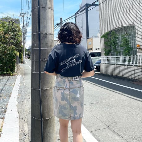 迷彩デニムミニスカート