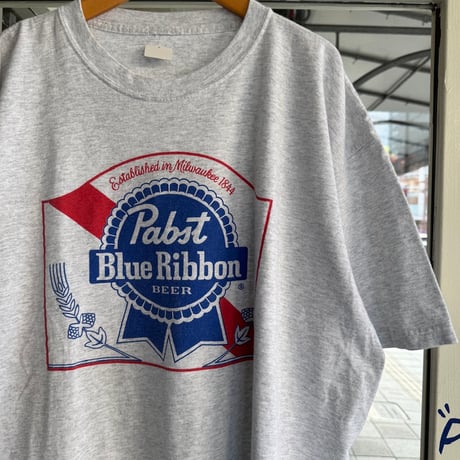 Pabst Blue Ribbon ビールプリントTシャツ