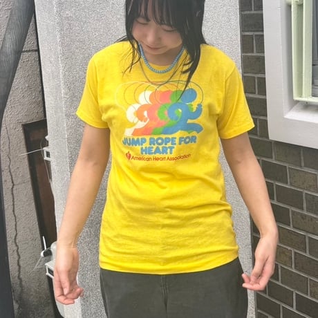 AHA シングルステッチ両面プリントTシャツ