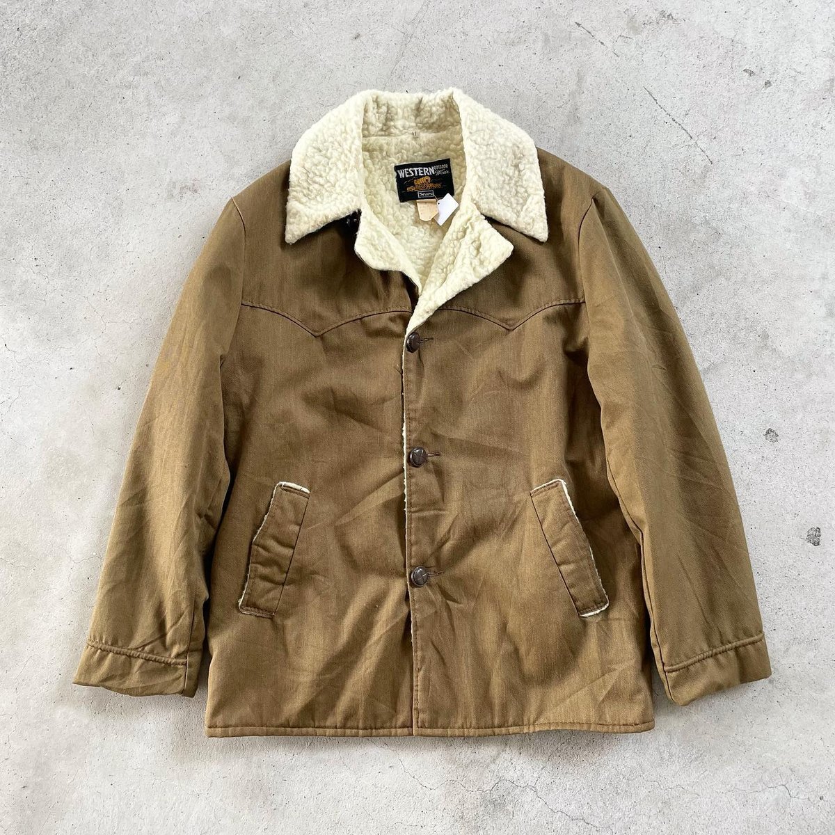 70s シアーズ SEARS ギャングコート 襟ファー アメリカ製 ウールコート 70s シアーズ SEARS ギャングコート 襟ファー アメリカ製 ウールコート