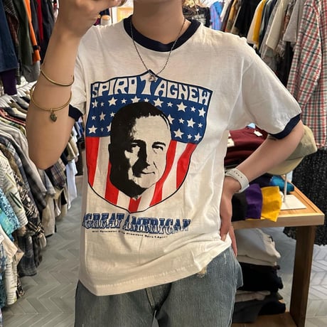 70年代リンガープリントTシャツ