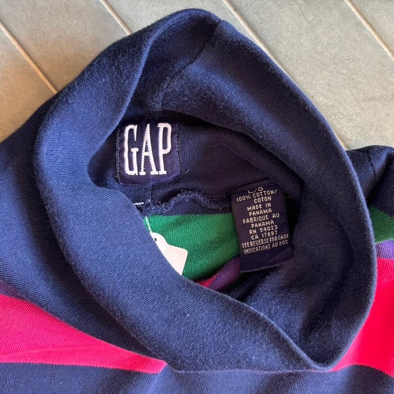 90s GAP ボーダーハイネックロンT | CUSTOM FEVER