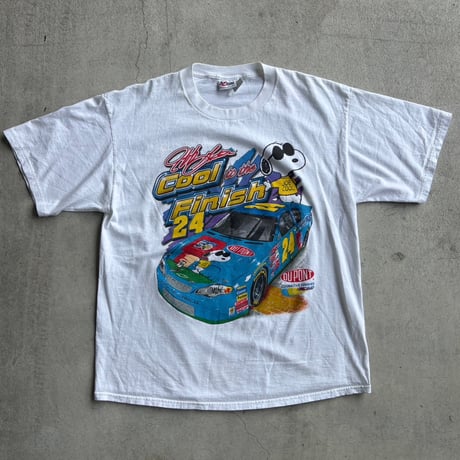 90s スヌーピー × NASCAR レーシングTシャツ