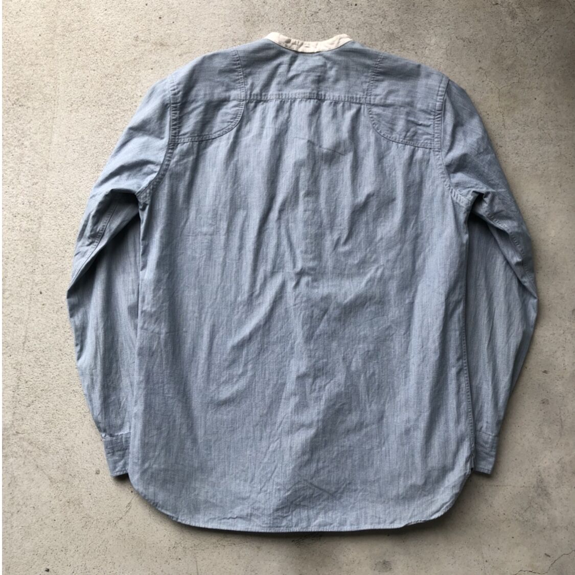 RRL〟 RALPH LAUREN バンドカラーシャツ M | CUSTOM FEVER RRL〟 RALPH LAUREN バンドカラーシャツ M | CUSTOM FEVER