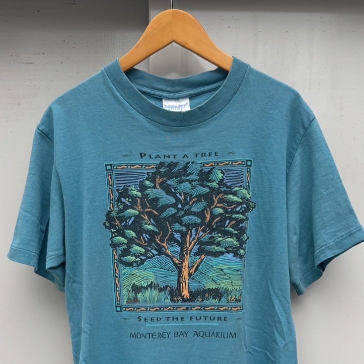 【80’s】　Harborside Graphics カヌーTシャツ L 古着 90s USA製 ORVIS × Harborside Graphics 「Native American
