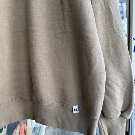 90's USA製RUSSELL無地スウェット L ベージュ