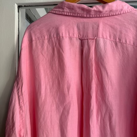 Ralph Lauren リネンシルク オープンカラーシャツ