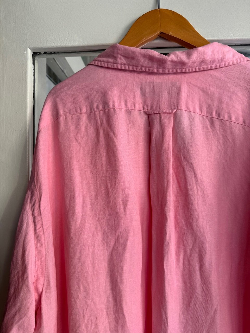 【美品】ラルフローレン シルク　リネン　オープンカラーシャツ　3XLT ラルフローレン CLASSIC FIT オープンカラー 半袖リネンシルク