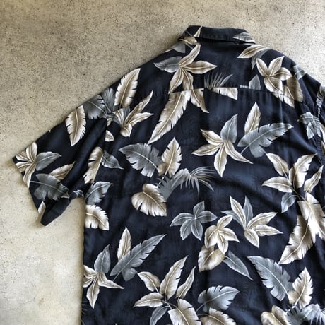 ピエールカルダン総柄レーヨンシャツ XL