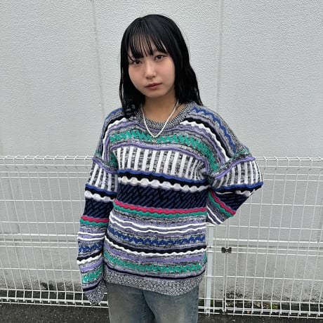 CONCRETE mix  3Dニットセーター