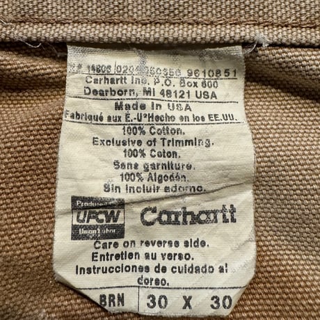 USA製 Carhartt ダック地ペインターパンツ  W30×L30
