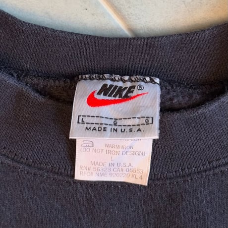 90s USA製 NIKE ワンポイントスウェット