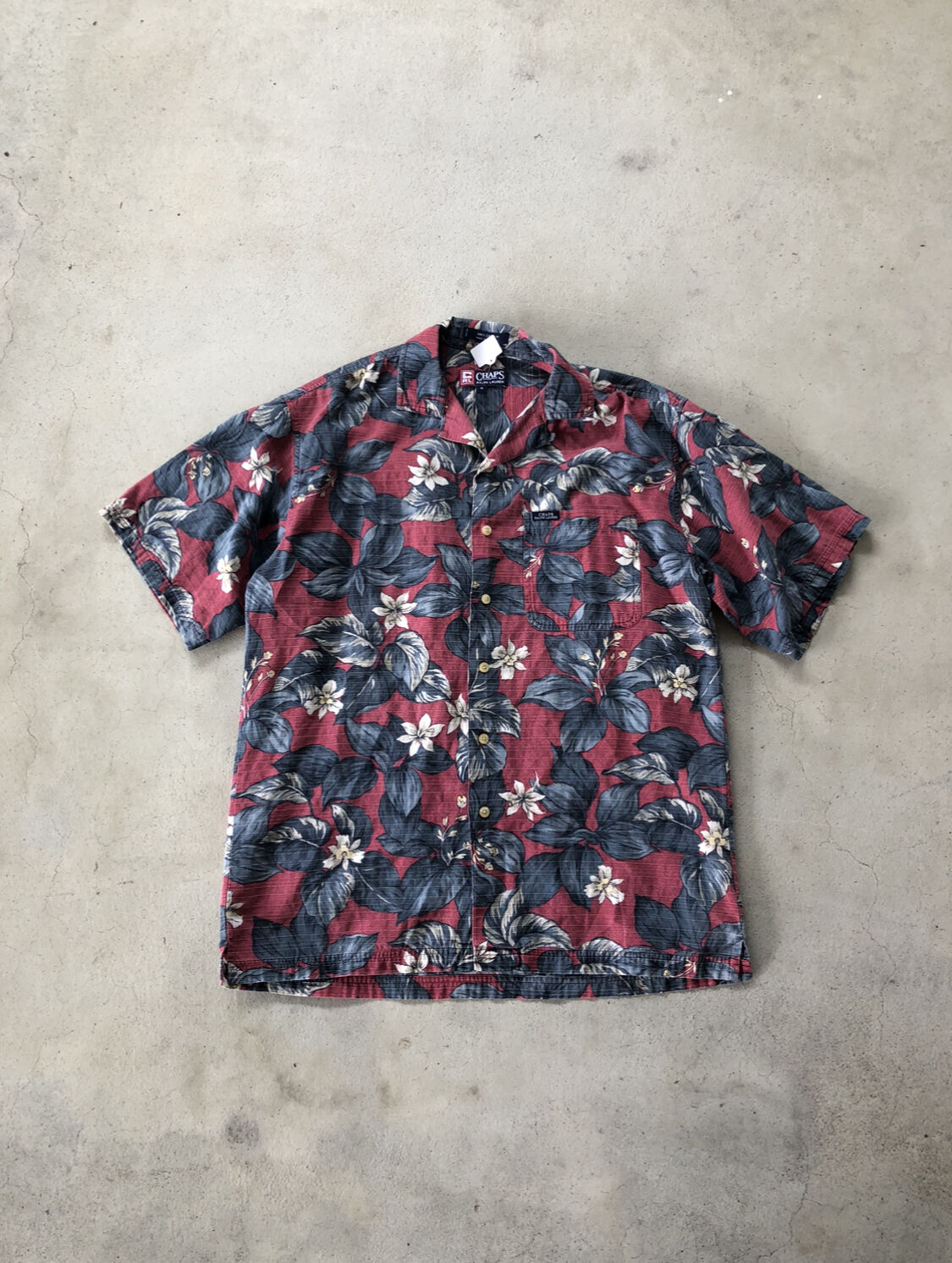 CHAPS総柄半袖シャツ L | CUSTOM FEVER