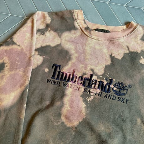 90s Timberland ブリーチ加工スウェット