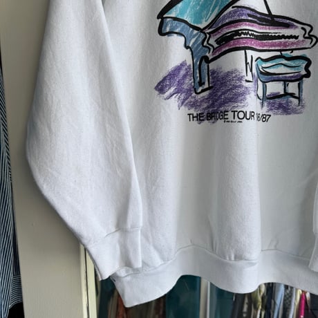 80's "BILLY JOEL" The Bridge Tour 1986/87プリントスウェット  XL
