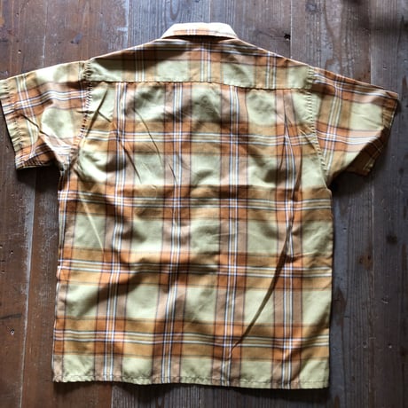70's 半袖チェックシャツ