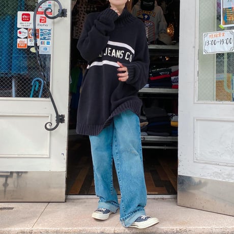 POLO JEANS ボトルネックコットンニット