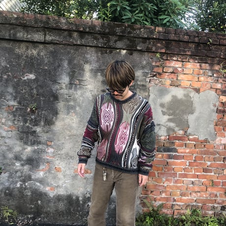 COOGI 3Dコットンニットセーター M