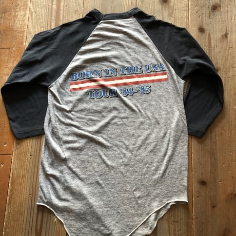 1980年代ラグランスリーブ7部袖バンドTシャツ BRUCE SPRINGSTEEN  Mサイズ