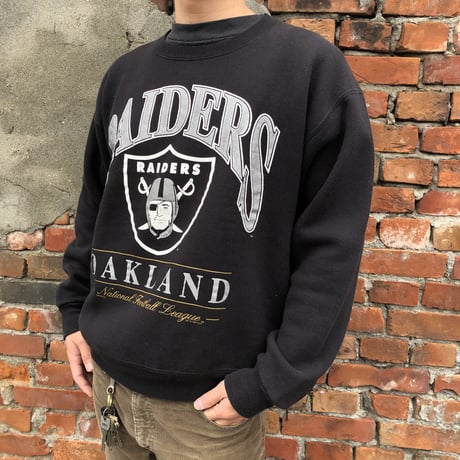 〜90's USA製 OAKLAND RAIDERS プリントスウェット
