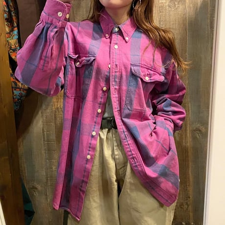 CHAPS Ralph Laurenヘビーネルシャツ