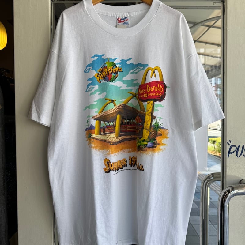 90's THE FLINTSTONES × McDonald's Tシャツ XL | CUS