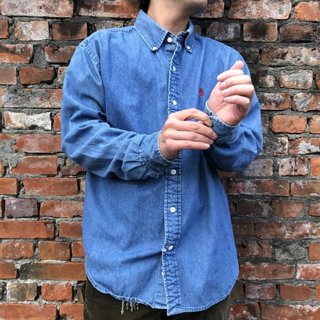 RALPH LAUREN デニムボタンダウンシャツ