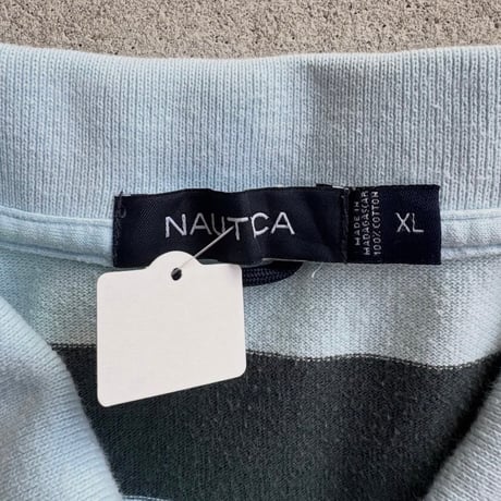 NAUTICA ボーダーポロシャツ