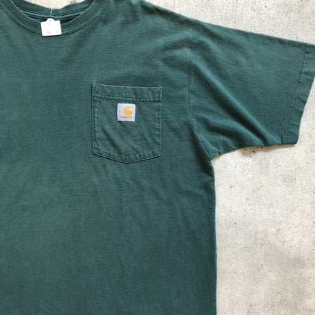 Carhartt ワンポイントポケT  グリーンM,L