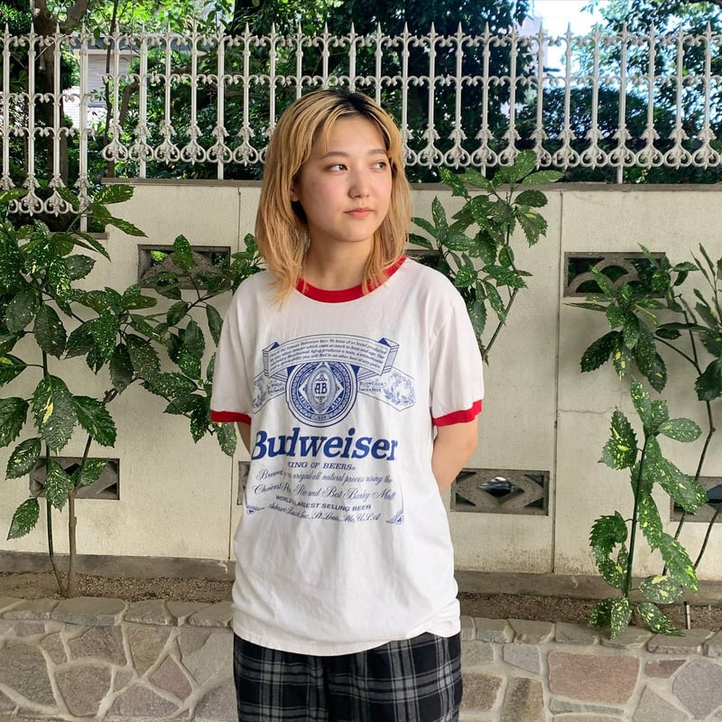r*r様 Budweiser リンガー Tシャツ 90s バドワイザー バドワイザーリンガーTシャツ | CUSTOM FEVER