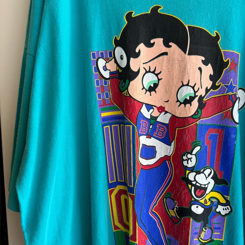 アメリカ製ベティ・ブープ イラスト Tシャツ 90's USA製Betty BoopキャラTシャツ | CUSTOM FEVER