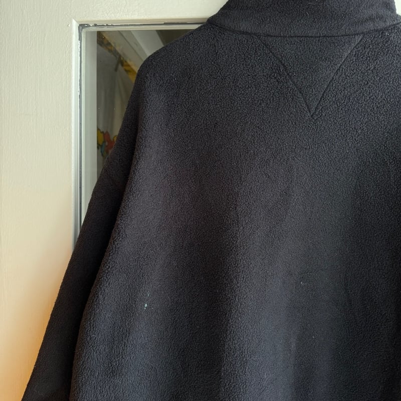 LANDS’ END ランズエンド アメリカ製 フリースベスト 紺 k□ランズエンド/LANDS'END POLARTEC フルジップ フリース