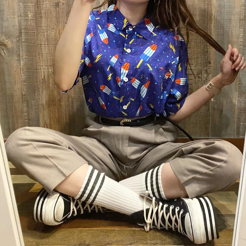 Aymmy アイス柄シャツ アイス柄シャツ | CUSTOM FEVER