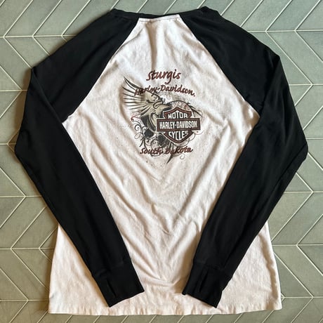 Harley-Davidson ラグランロンT