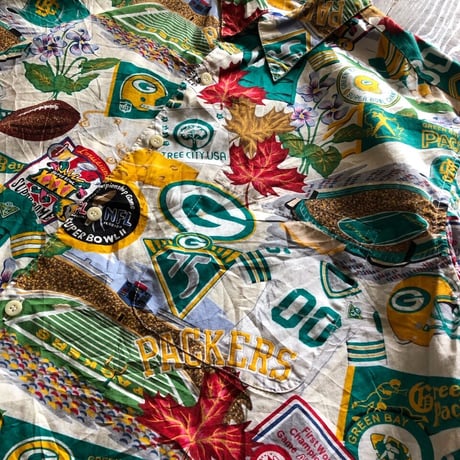 Reyn spooner × NFL🏉総柄シャツ