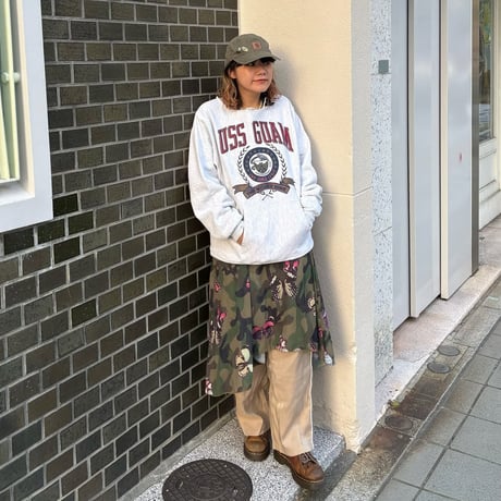 90s USA製 M.V.SPORT カットオフ カレッジスウェット