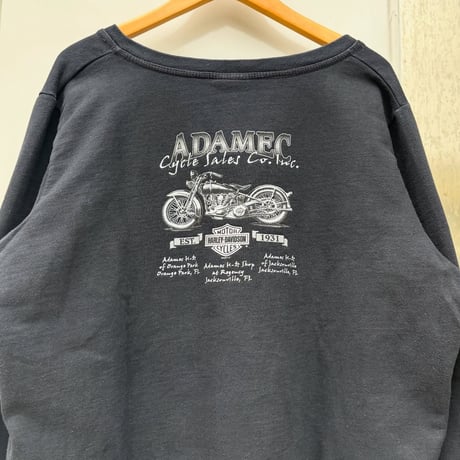 Harley-Davidson バックプリントVネックスウェット