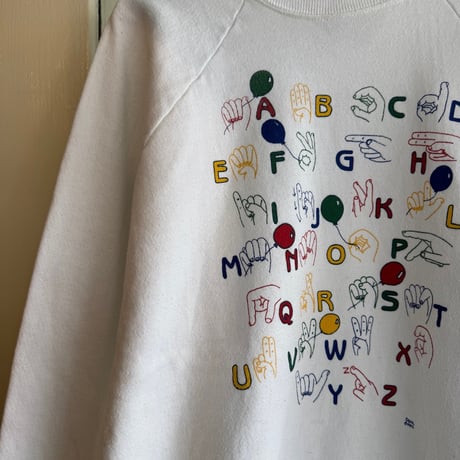 90's USA製Hanesプリントスウェット L