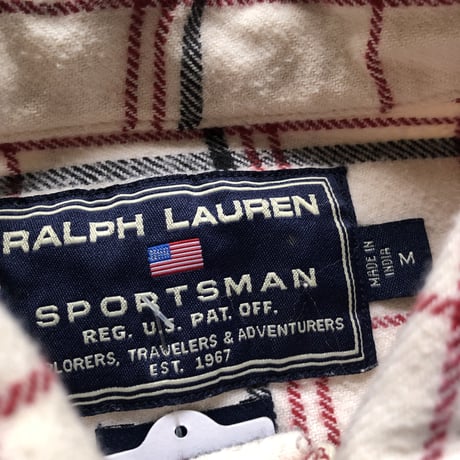 RALPH LAUREN SPORT  ネルシャツ M