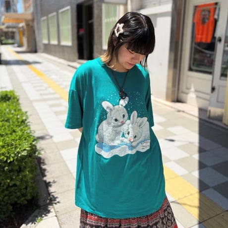 USA製 うさぎTシャツ