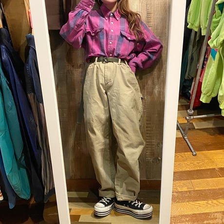 CHAPS Ralph Laurenヘビーネルシャツ