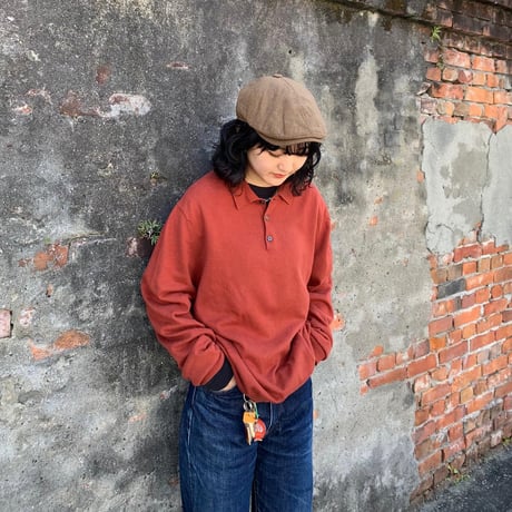 Eddie Bauer襟付きヘンリーニット