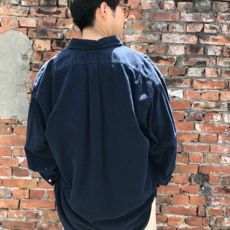 Ralph Lauren コットンシャモアクロスシャツ
