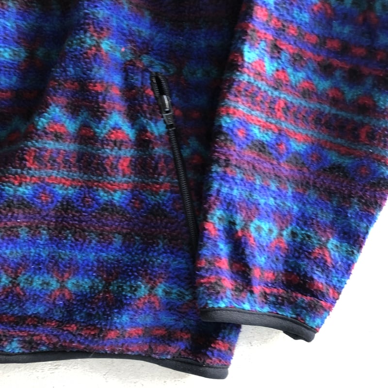 USA製 ST JOHN'S BAY総柄 ハーフジップフリース L | CUSTOM FEVER