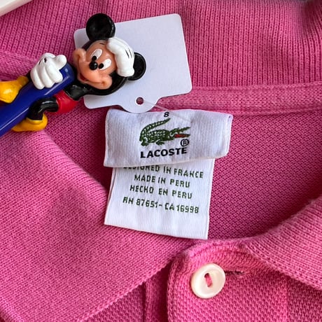 LACOSTE ワンポイントポロシャツ