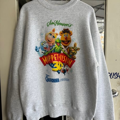 〜00's USA製Disney プリントスウェット XL