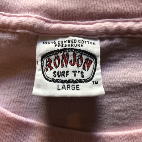 90'sUSA製RONJONプリントT  サイズL
